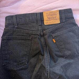Vintage Levi's 505 Orange Tab Jeans - Black